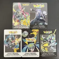 ポケモン 初音ミク ポケミクライブ ららぽーと 特典 クリアカード 全5種