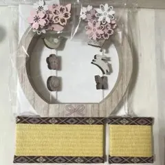 ひな祭り　木製インテリア　つるし雛　桃の節句　ナチュラルキッチン　置物