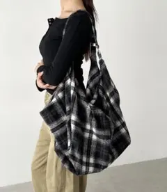 レディース　チェック　ショルダーバッグ