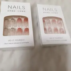 ネイルチップ 2個セット！ピンクベージュ系