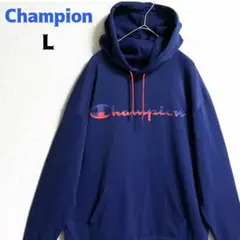 Champion チャンピオン パーカー ポリエステル プルオーバー 古着 L