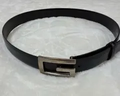 お値下げ中！GUCCI ブラックレザーベルト　レディース