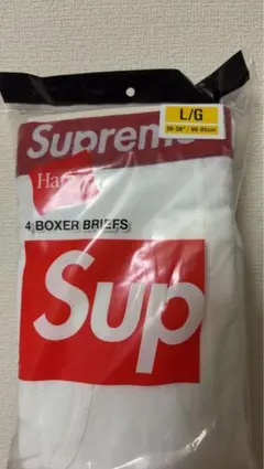 Supreme Hanes 4 Boxer Briefs White Lのサムネイル