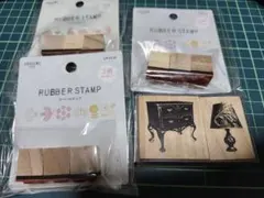 セリア　LOUJENE ラバースタンプ セット