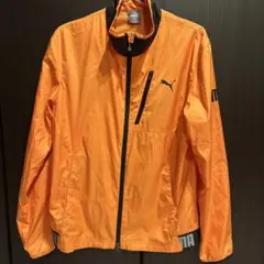 PUMA ナイロンジャケット オレンジ メンズ