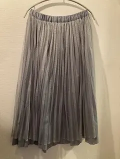 シアースカート チュールロングスカート シー スルー グレー！オールシーズン