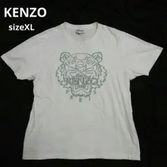 KENZO ケンゾー　Tシャツ　白　虎 タイガー　ビッグロゴ　　XLサイズのサムネイル