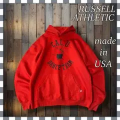 m*X様 90's USA製ラッセルアスレティック プルオーバーパーカー フーデ