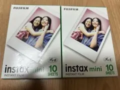 FUJIFILM instax mini チェキフィルム 10枚 ×2