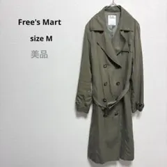 フリーズマート トレンチコート M ベルト付 カーキ ロング テンセル抜け衿のサムネイル
