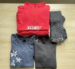 XGIRL 赤フリース＆babyGap Tシャツ　90cmセット