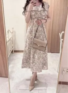 【snidel】ラッフルカラーパイピングワンピース 00