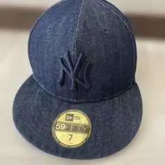 NEWERA ニューエラ　キャップ　デニム　　55.8cm 7 ヤンキース　NYのサムネイル