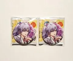 雅血の陰陽師 缶バッジ Letter & Moon カフェ 水瀬豊親 2点