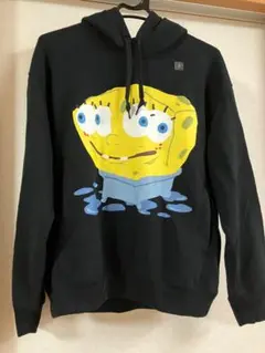 スポンジボブ パーカー Sサイズ ブラック