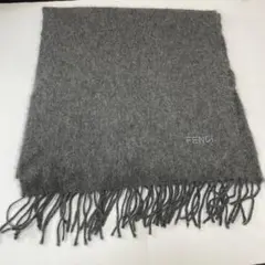 イタリー製　フェンディ　FENDI　カシミヤ100　グレー　マフラー