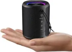 Bluetoothスピーカー 小型 防水耐衝撃15時間再生可能 RGBライト搭載