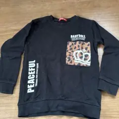 BABYDOLL ブラック トレーナー 120