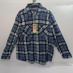 Freedom Foundry メンズ フリース チェックシャツ XL ブルー