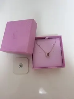 ピンク ハート型 ジルコニア ネックレス