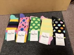 Happy Socks メンズ ソックス 5足セット カラフルデザイン