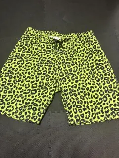 レオパード柄 ショートパンツ ネオングリーンのサムネイル