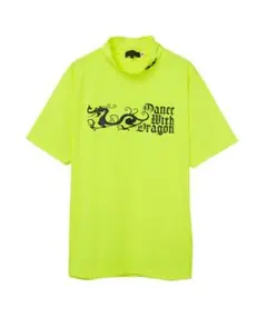 新品☆ダンスウィズドラゴン CORDURAベア天竺モックネックシャツ☆XL☆黄緑 新品☆ダンスウィズドラゴン CORDURAベア天竺モックネックシャツ☆XL