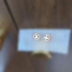 【匿名配送】〈両耳セット〉Swarovski スタッドピアス ピンクゴールド