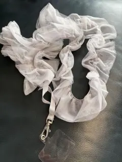 スマホショルダー　フリル　チュール