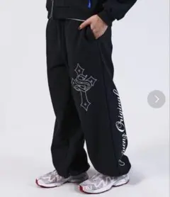 SEQUENZ スウェットパンツ ブラック