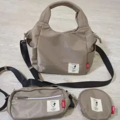 スヌーピー　PEANUTS　 バッグ類3点セット