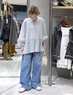 断捨離中大幅値下げ☆セルフカットデニムパンツ　niko and… (インディゴのサムネイル