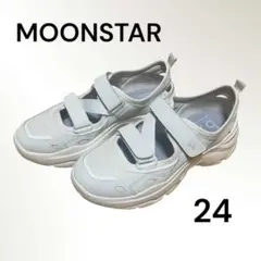 MOONSTAR b/m スニーカー ホワイト 24cmのサムネイル