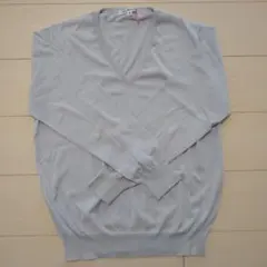 Green label relaxing コットンセーター M ライトブルー