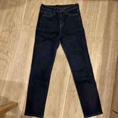 UNIQLOジーンズ ハイライズ ストレートスキニー 23 裾上げ済み