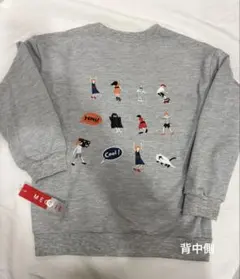 キッズ　トレーナー　未使用　グレー