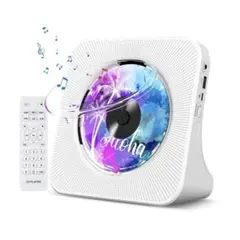 ★CDプレーヤー 卓上置き式 多機能 透明カバー付き Bluetooth CD