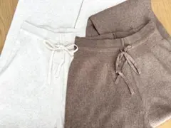 UNIQLO 2点セット ウォッシャブルニットリブパンツ