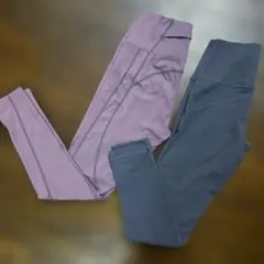 ハイウエスト ヨガパンツ レギンス　2色セット