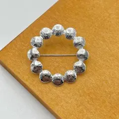 BC070-b ブローチ コサージュ サークル 丸型 北欧 おしゃれ フォーマル