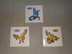 ポケモンパンシール セット　デコキャラシール　ファイヤー・フリーザー・サンダー