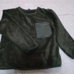 ユニクロ フリース トップス 120 カーキ