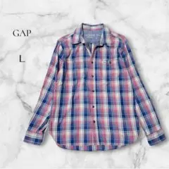 【ギャップ】GAP チェック柄シャツ Lサイズ 1969ライン カジュアル