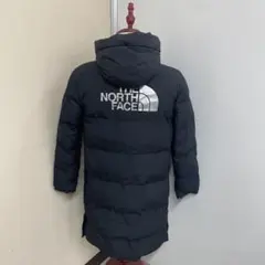 The North Face バックロゴ フードダウンコート 黒 E75