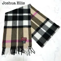 美品*JoshuaEllisカシミヤ100%チェックマフラー 30×180 中判 - メルカリ