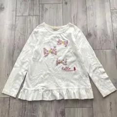 KP KNIT PLANNER 花リボン 長袖Tシャツ 120