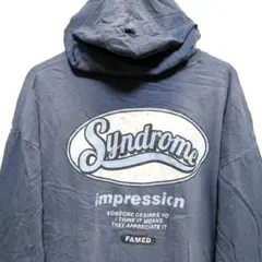 CHIP CLIP ロゴプリントパーカー ネイビー 【L】