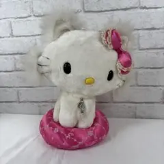チャーミーキティ ぬいぐるみ 台座付き 約28cm 2004年 サンリオ
