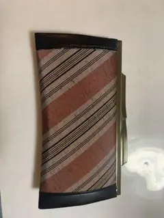 民芸紬 長財布 コイン入れ 箱付き