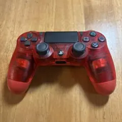 【ジャンク】純正 PS4 ワイヤレスコントローラー クリスタル・レッド